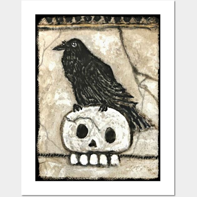 Raven and Skull Wall Art by ArtisticEnvironments